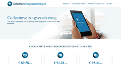 Desktop Screenshot of collectievezorgverzekering.nl