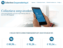 Tablet Screenshot of collectievezorgverzekering.nl